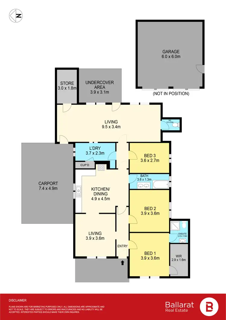 Floorplan of Homely house listing, 5 Collins Avenue, Sebastopol VIC 3356