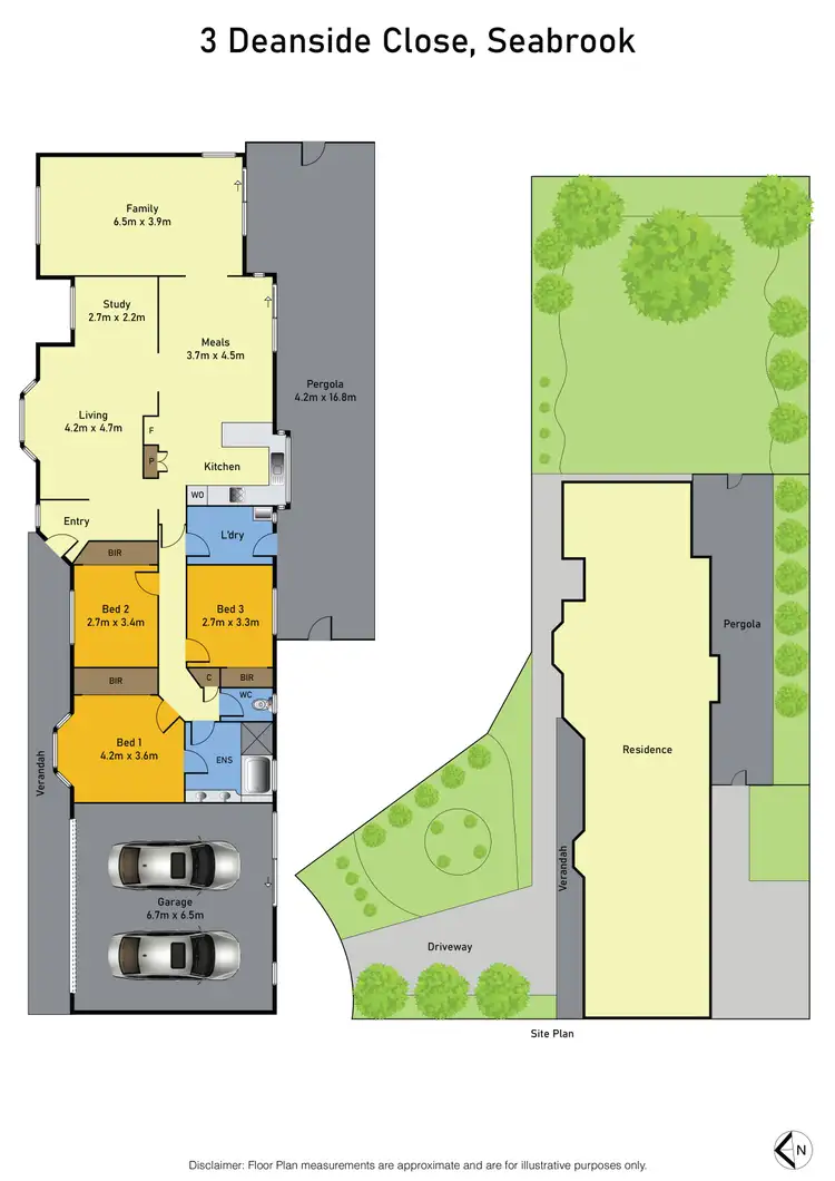 Floorplan of Homely house listing, 3 Deanside Close, Seabrook VIC 3028