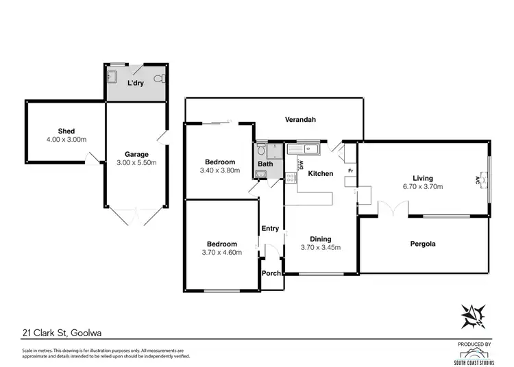 Floorplan of Homely house listing, 21 Clark Street, Goolwa SA 5214