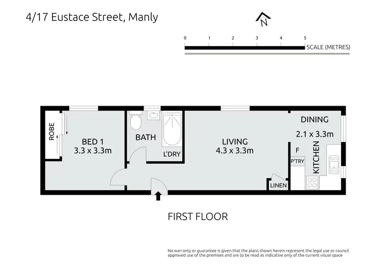 Floorplan of Homely apartment listing, 4/17 Eustace Street, Manly NSW 2095