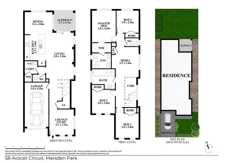 Floorplan of Homely house listing, 58 Avocet Circuit, Marsden Park NSW 2765