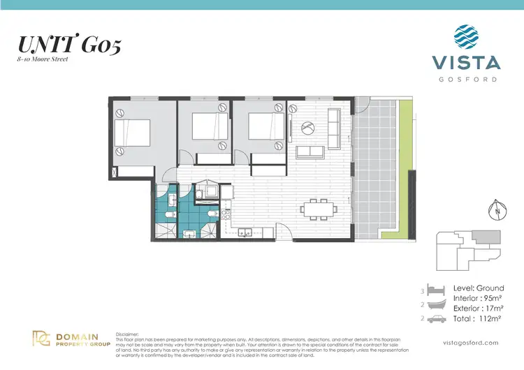 Floorplan of Homely apartment listing, Level G/G05/8-10 Moore Street, Gosford NSW 2250