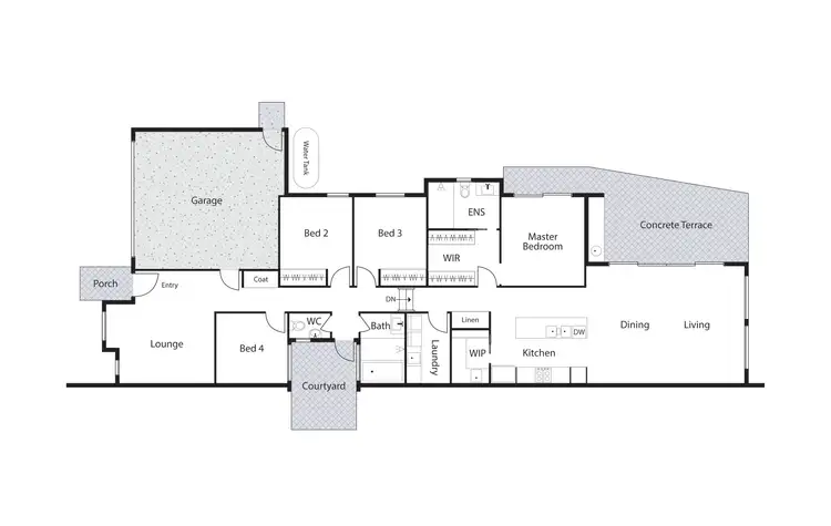 Floorplan of Homely house listing, 1/13 Chillagoe Street, Fisher ACT 2611