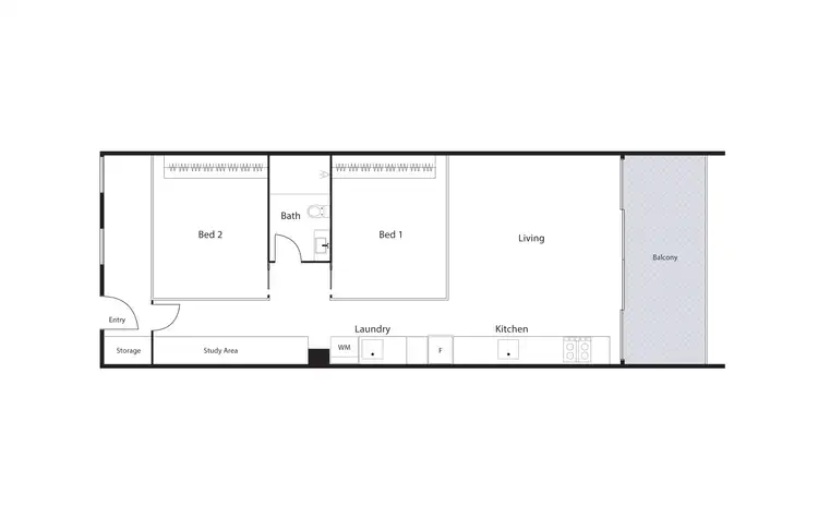 Floorplan of Homely apartment listing, 1503/25 Edinburgh Avenue, City ACT 2601