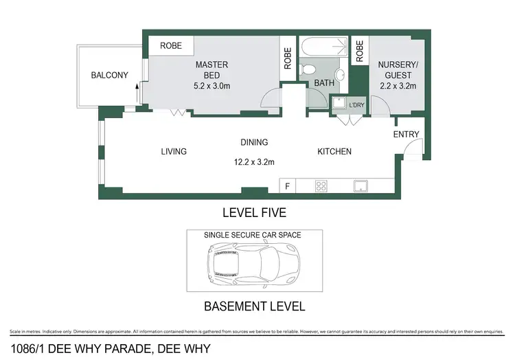 Floorplan of Homely unit listing, 1086/1 Dee Why Parade, Dee Why NSW 2099