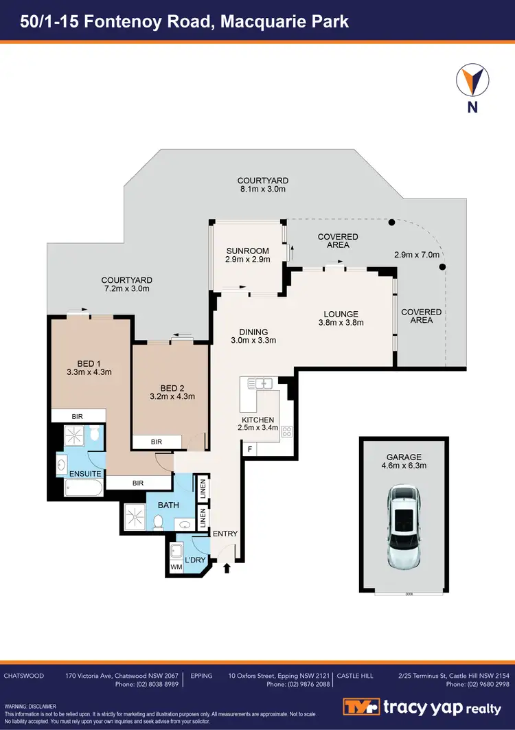Floorplan of Homely apartment listing, 50/1-15 Fontenoy Road, Macquarie Park NSW 2113