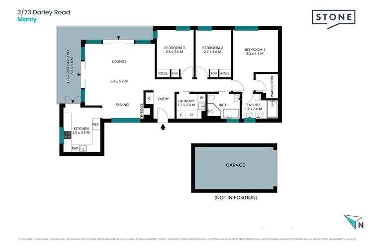 Floorplan of Homely apartment listing, 3/73 Darley Road, Manly NSW 2095