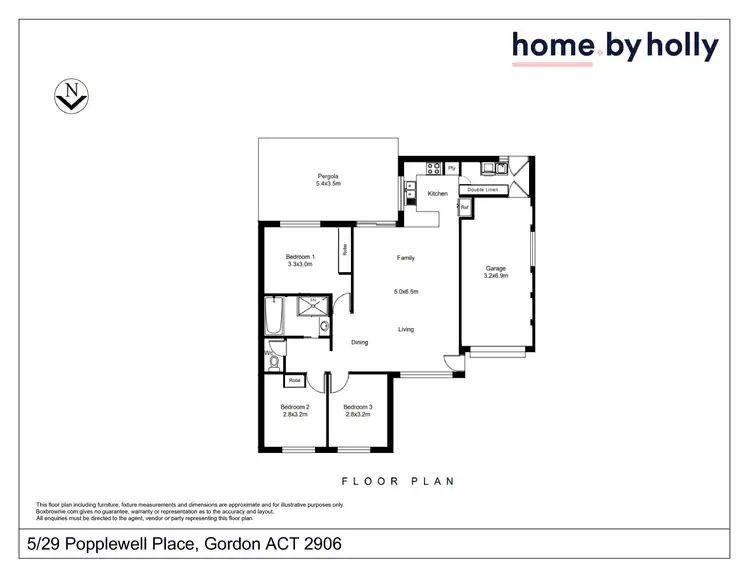 Floorplan of Homely townhouse listing, 5/29 Popplewell Place, Gordon ACT 2906