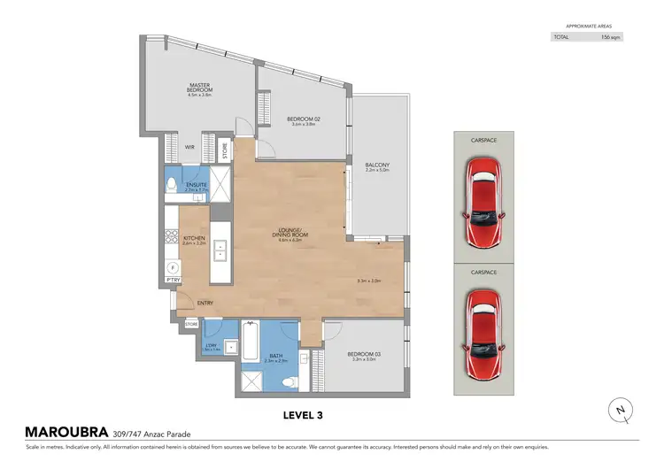 Floorplan of Homely apartment listing, 309/747 Anzac Parade, Maroubra NSW 2035