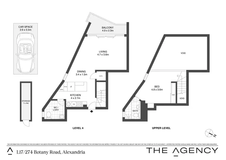 Floorplan of Homely apartment listing, L17/274 Botany Road, Alexandria NSW 2015
