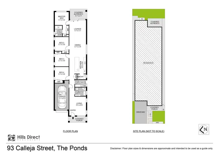 Floorplan of Homely house listing, 93 Calleja Street, The Ponds NSW 2769