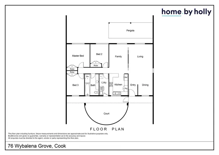 Floorplan of Homely townhouse listing, 76 Wybalena Grove, Cook ACT 2614