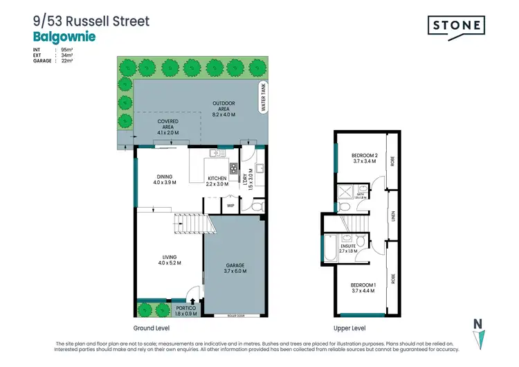 Floorplan of Homely townhouse listing, 9/53 Russell Street, Balgownie NSW 2519