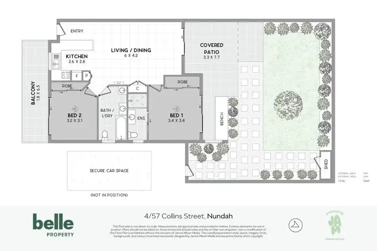Floorplan of Homely unit listing, 4/57 Collins Street, Nundah QLD 4012