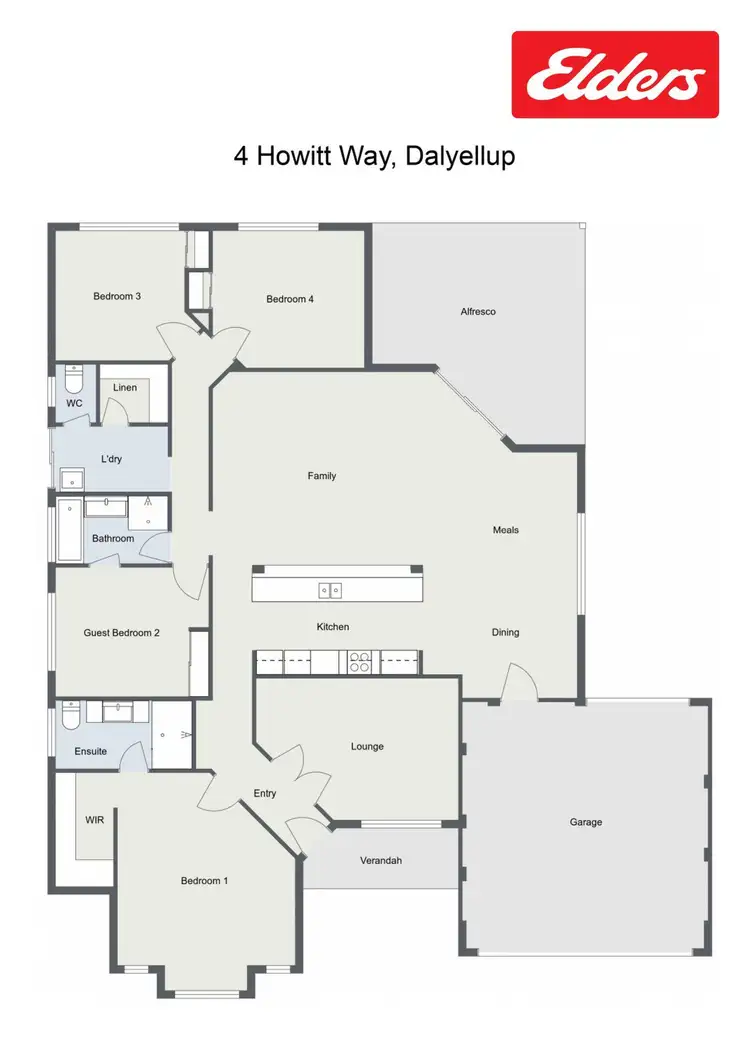 Floorplan of Homely house listing, 4 Howitt Way, Dalyellup WA 6230