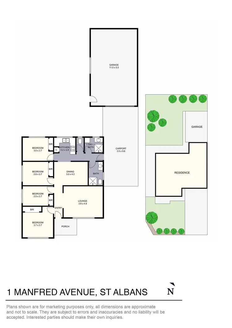 Floorplan of Homely house listing, 1 Manfred Avenue, St Albans VIC 3021
