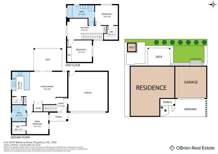 Floorplan of Homely unit listing, 3/107 Wantirna Road, Ringwood VIC 3134