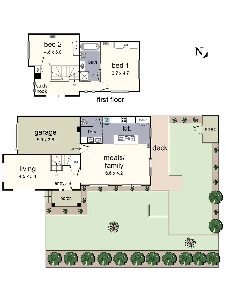 Floorplan of Homely house listing, 1/19 Central Avenue, Mooroolbark VIC 3138