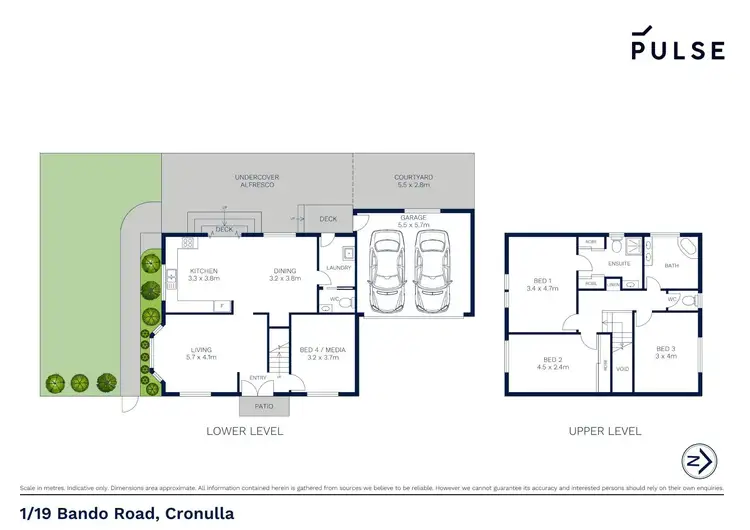 Floorplan of Homely townhouse listing, 1/19 Bando Road, Cronulla NSW 2230