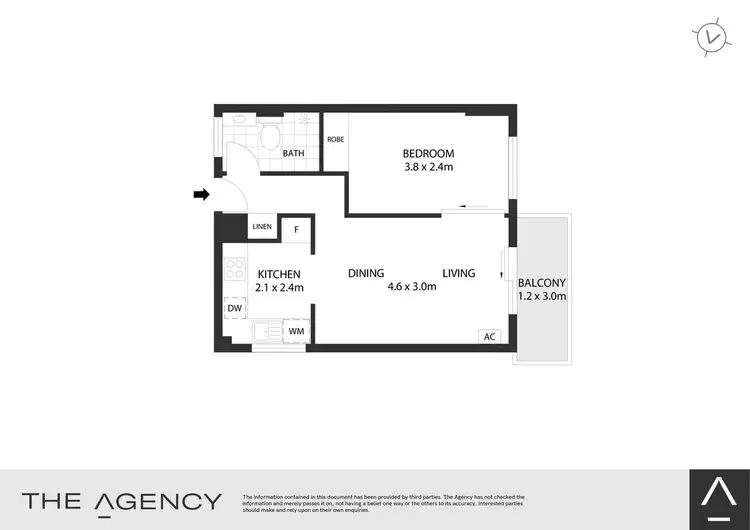 Floorplan of Homely apartment listing, 102/144-152 Mallett Street, Camperdown NSW 2050