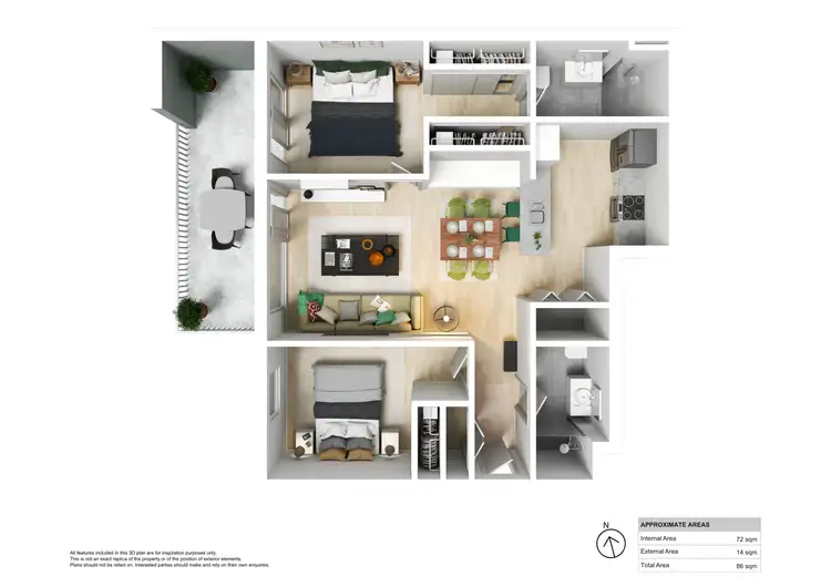 Floorplan of Homely apartment listing, 105/63 Date Street, Adamstown NSW 2289