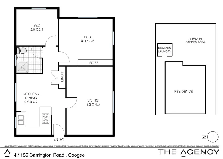 Floorplan of Homely apartment listing, 4/185 Carrington Road, Coogee NSW 2034