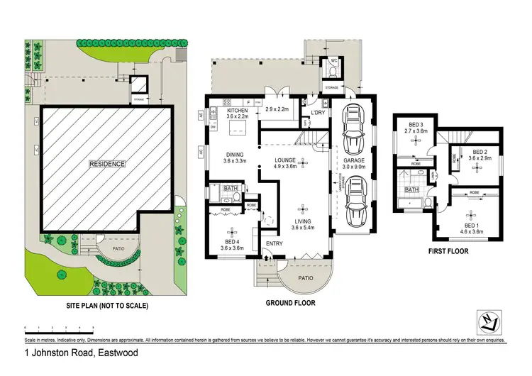 Floorplan of Homely house listing, 1 Johnston Road, Eastwood NSW 2122