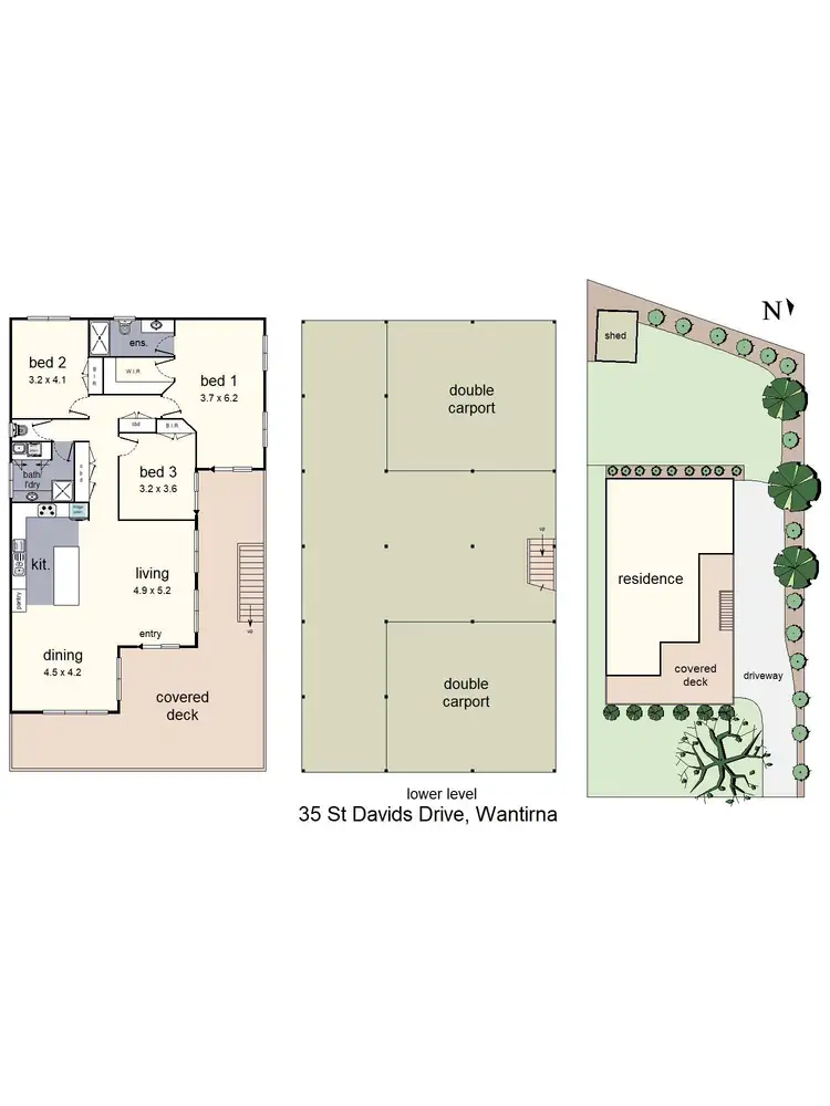 Floorplan of Homely house listing, 35 St Davids Drive, Wantirna VIC 3152