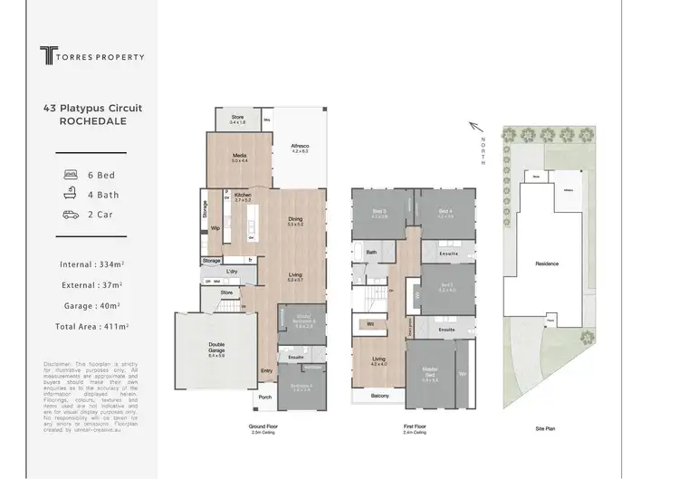Floorplan of Homely house listing, 43 Platypus Circuit, Rochedale QLD 4123