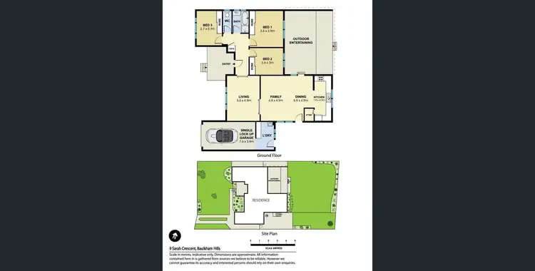 Floorplan of Homely house listing, 9 Sarah Crescent, Baulkham Hills NSW 2153