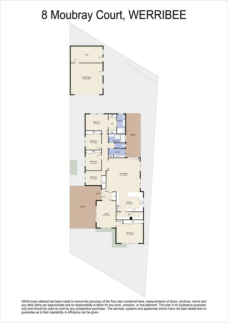 Floorplan of Homely house listing, 8 Moubray Court, Werribee VIC 3030