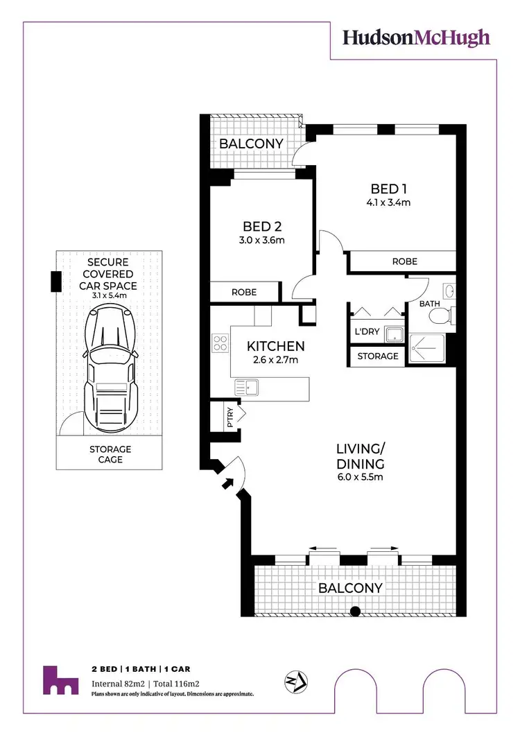 Floorplan of Homely unit listing, 63/69 Allen Street, Leichhardt NSW 2040