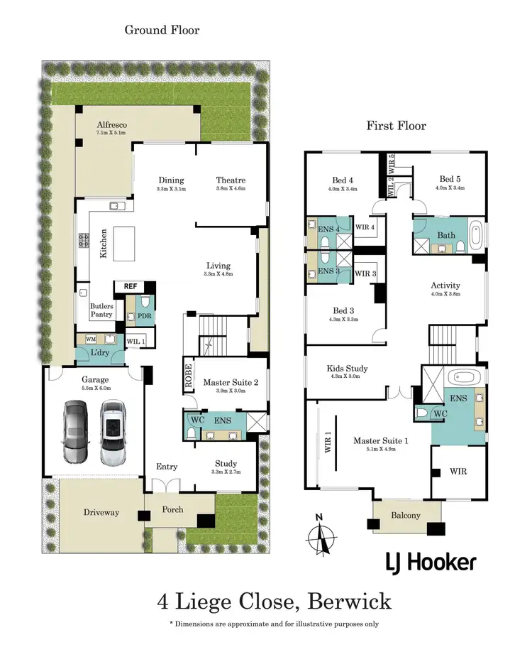 Floorplan of Homely house listing, 4 Liege Close, Berwick VIC 3806