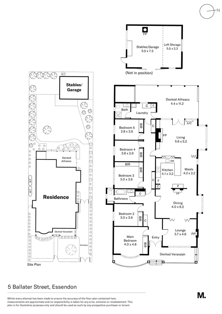 Floorplan of Homely house listing, 5 Ballater Street, Essendon VIC 3040