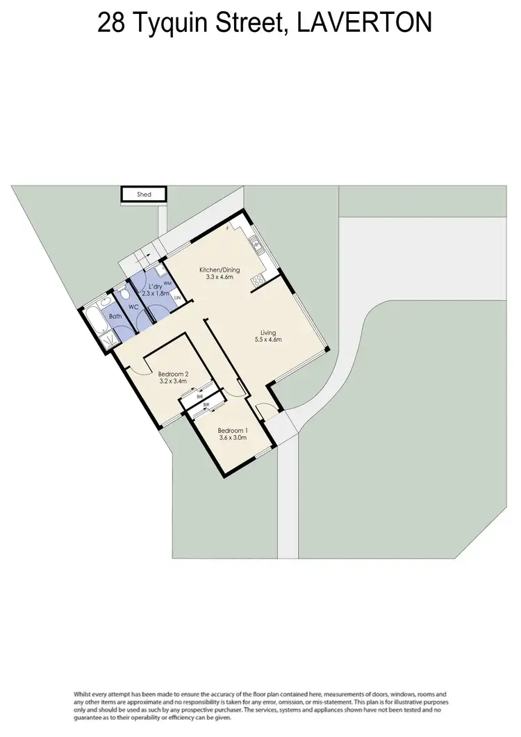 Floorplan of Homely house listing, 28 Tyquin Street, Laverton VIC 3028