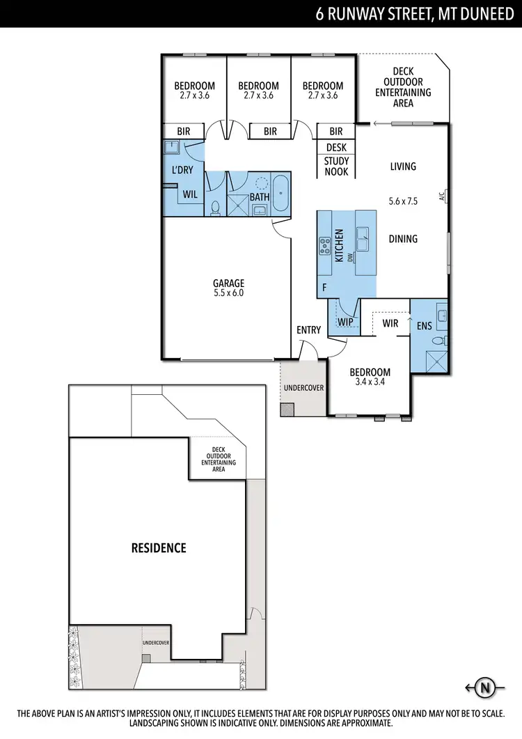 Floorplan of Homely house listing, 6 Runway Street, Mount Duneed VIC 3217