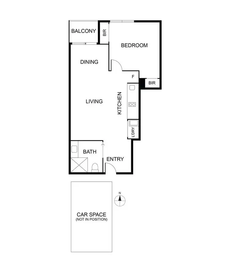 Floorplan of Homely apartment listing, 308/495 Rathdowne Street, Carlton VIC 3053