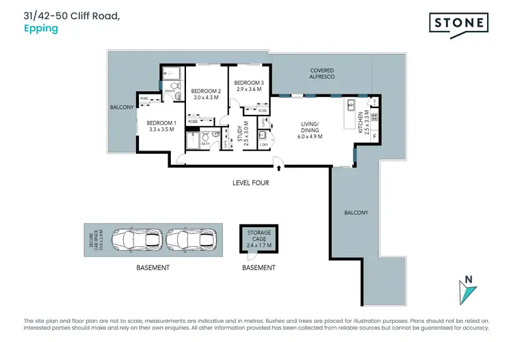 Floorplan of Homely apartment listing, 31/42 Cliff Road, Epping NSW 2121