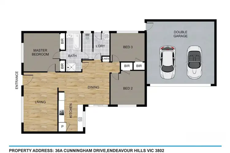 Floorplan of Homely house listing, 36A Cunningham Drive, Endeavour Hills VIC 3802