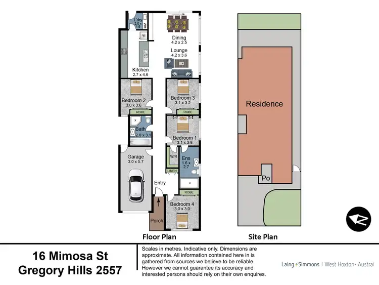 Floorplan of Homely house listing, 16 Mimosa Street, Gregory Hills NSW 2557