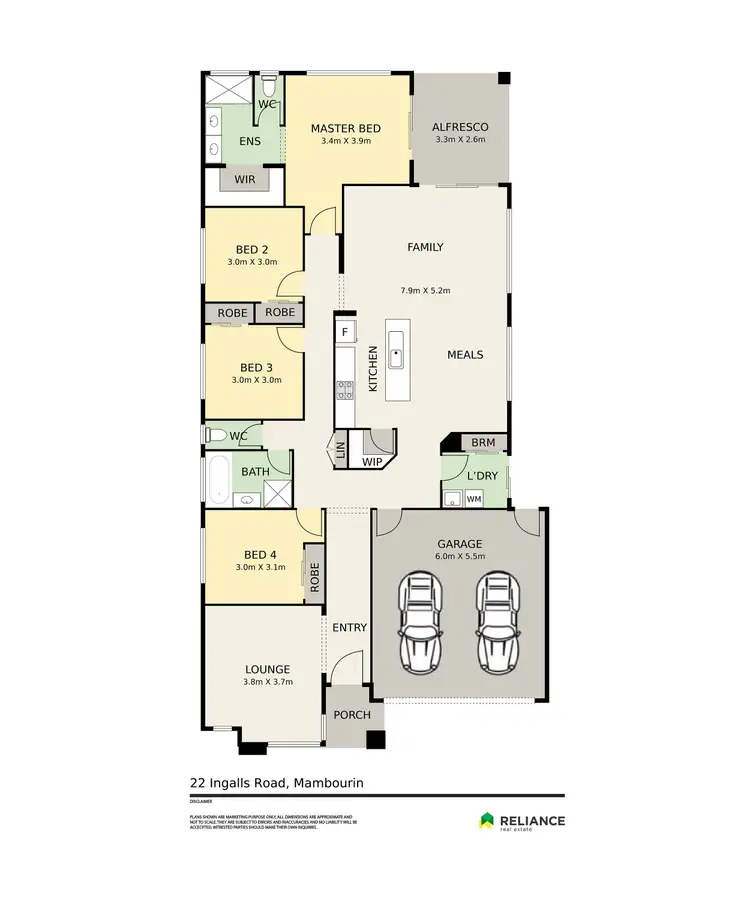 Floorplan of Homely house listing, 22 Ingalls Road, Mambourin VIC 3024