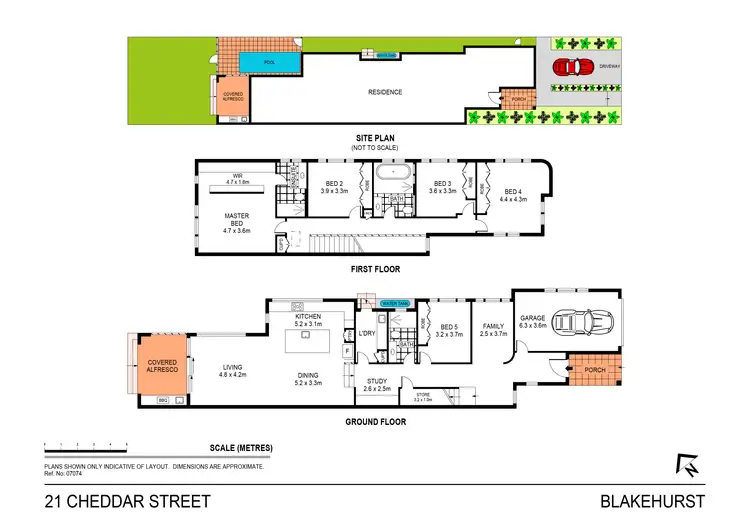 Floorplan of Homely semi-detached listing, 21 Cheddar Street, Blakehurst NSW 2221
