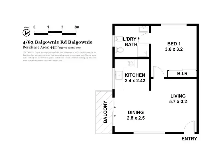 Floorplan of Homely unit listing, 4/83 Balgownie Road, Balgownie NSW 2519