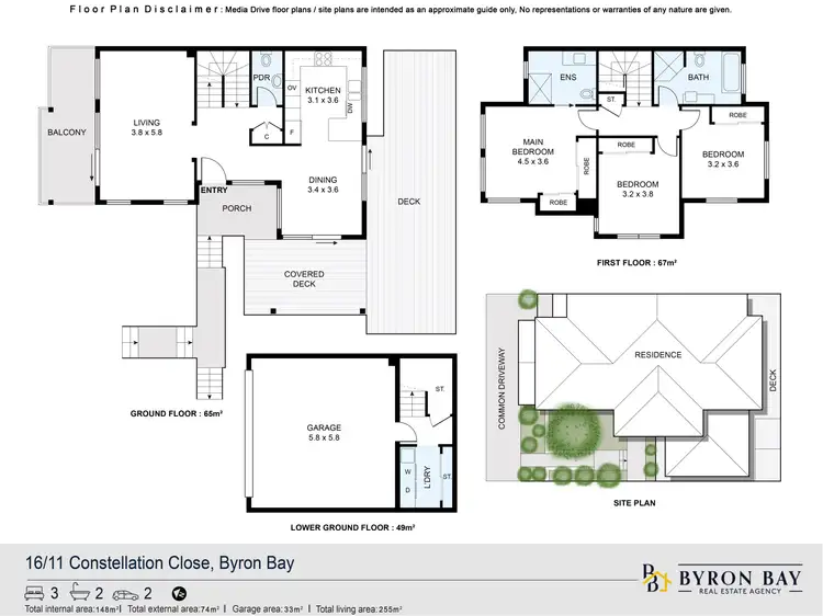 Floorplan of Homely house listing, 16/11 Constellation Close, Byron Bay NSW 2481