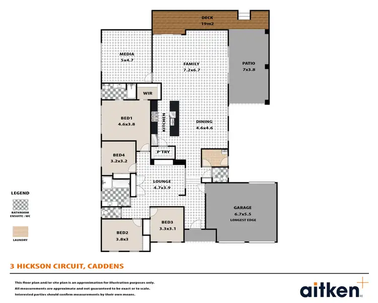 Floorplan of Homely house listing, 3 Hickson Circuit, Caddens NSW 2747