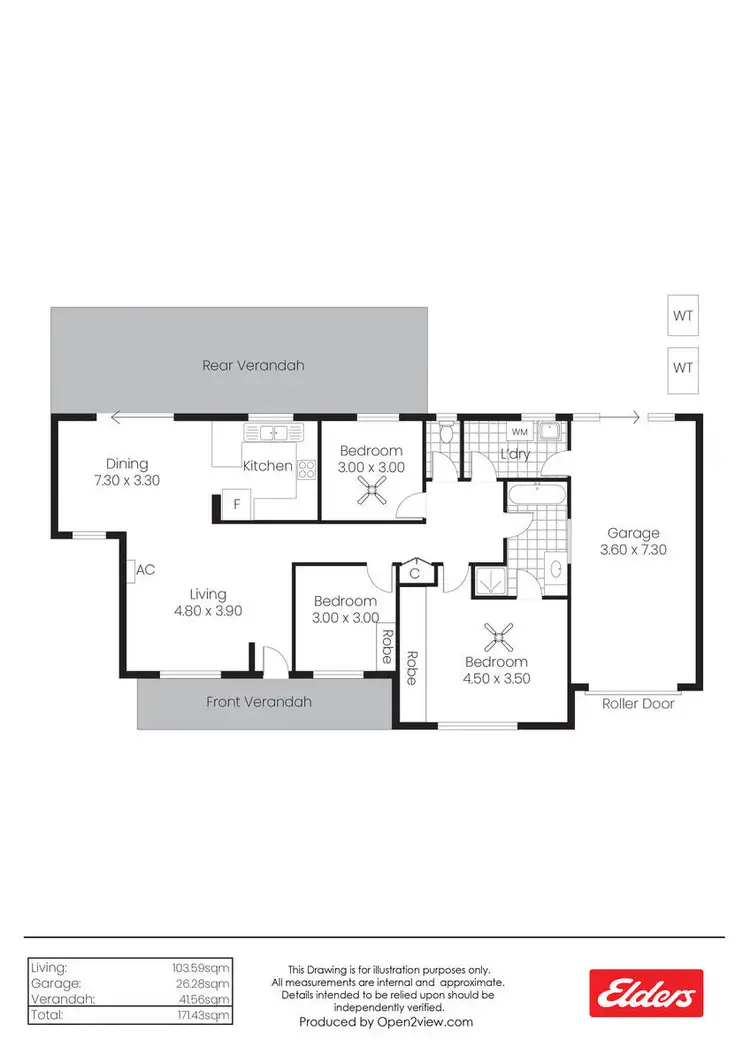 Floorplan of Homely unit listing, 7/50B Victoria Road, Clare SA 5453