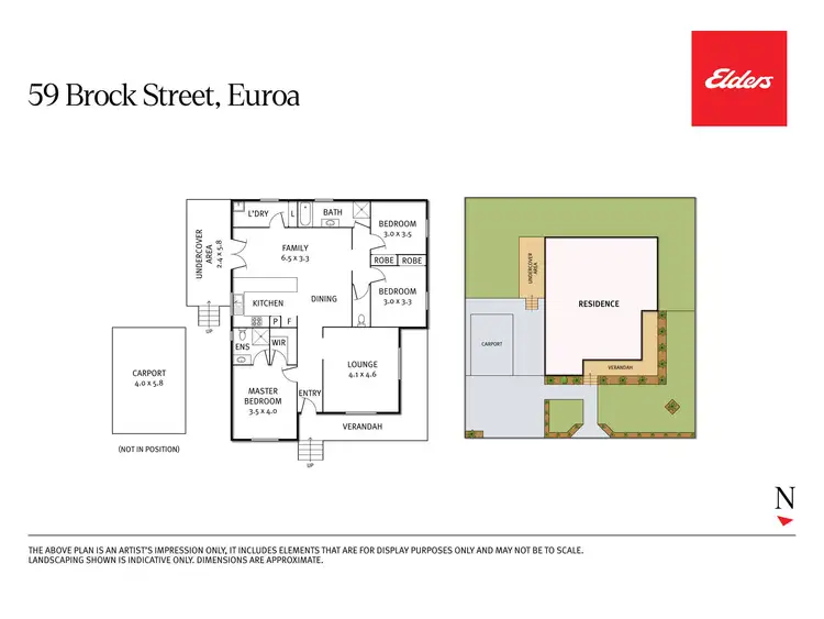 Floorplan of Homely house listing, 59 Brock Street, Euroa VIC 3666