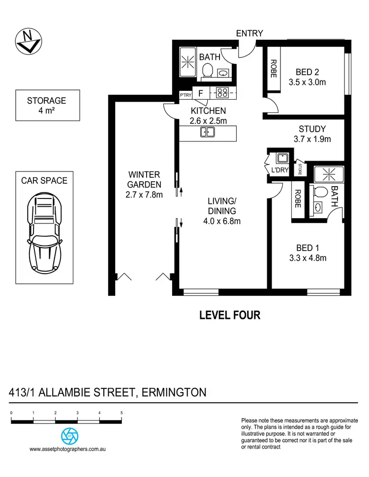 Floorplan of Homely apartment listing, 413/1 Allambie Street, Ermington NSW 2115