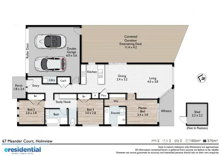 Floorplan of Homely house listing, 67 Meander Circuit, Holmview QLD 4207