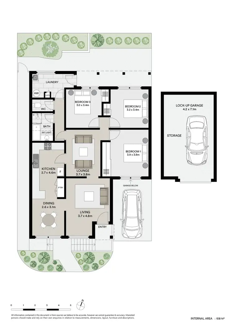 Floorplan of Homely villa listing, 5/28 Higginbotham Road, Gladesville NSW 2111